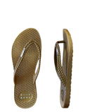 KICK BACK THONG - METALLIC