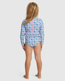 BOLD FLORALS LS ONESIE