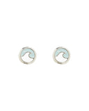 OPAL ENAMEL WAVE STUDS