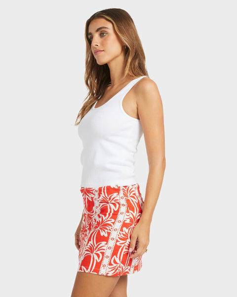 ROW OF PALMS MINI SKIRT