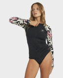 WINDSWEPT FLORAL LS ZIP THRU