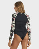 WINDSWEPT FLORAL LS ZIP THRU