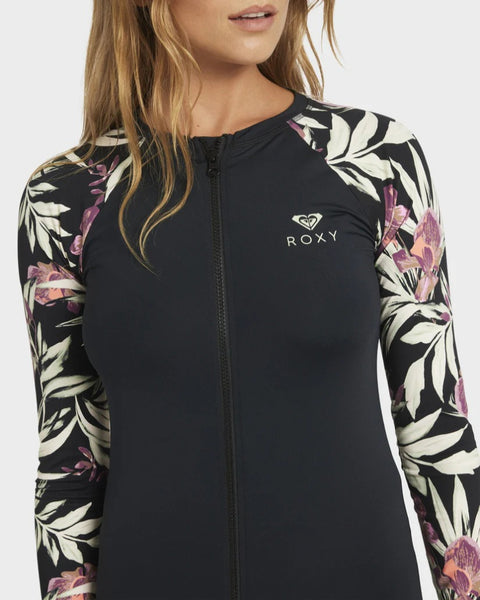 WINDSWEPT FLORAL LS ZIP THRU