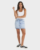 SHINE DENIM MINI SKIRT