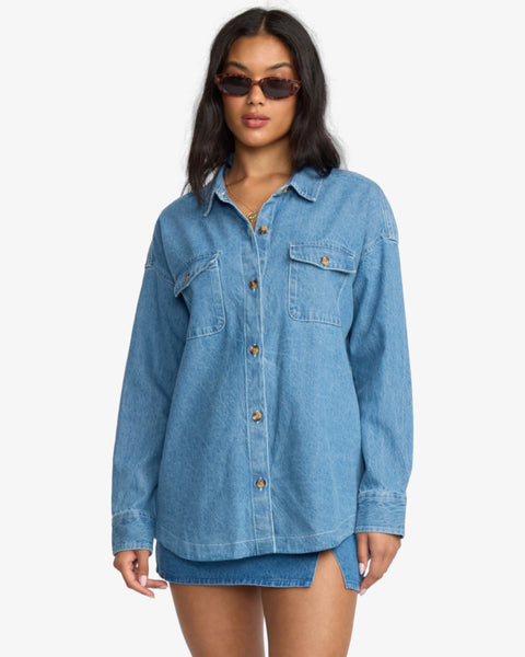 FADEAWAY DENIM SHACKET