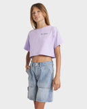 MIXING VIBES CROP TEE