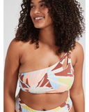 HAUT FLORALDELIC ASSYMETRIC BRA