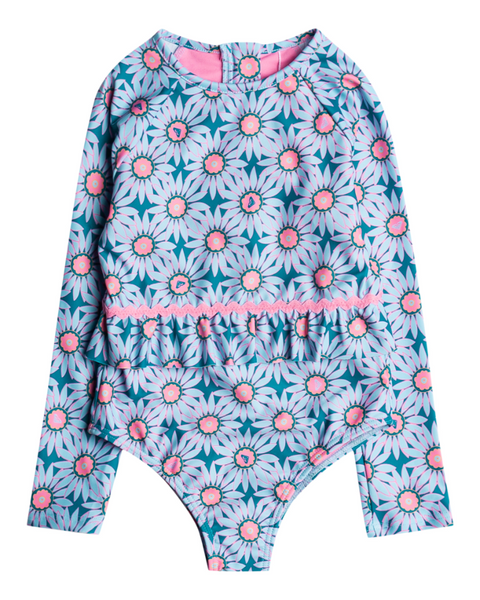 BOLD FLORALS LS ONESIE